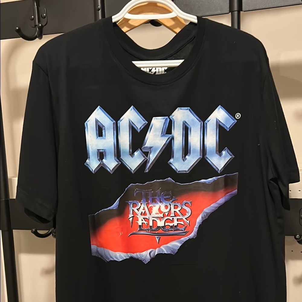 AC/DC Black and ‘the Red Razors Edge’ Graphic Tee - Short Sleeve